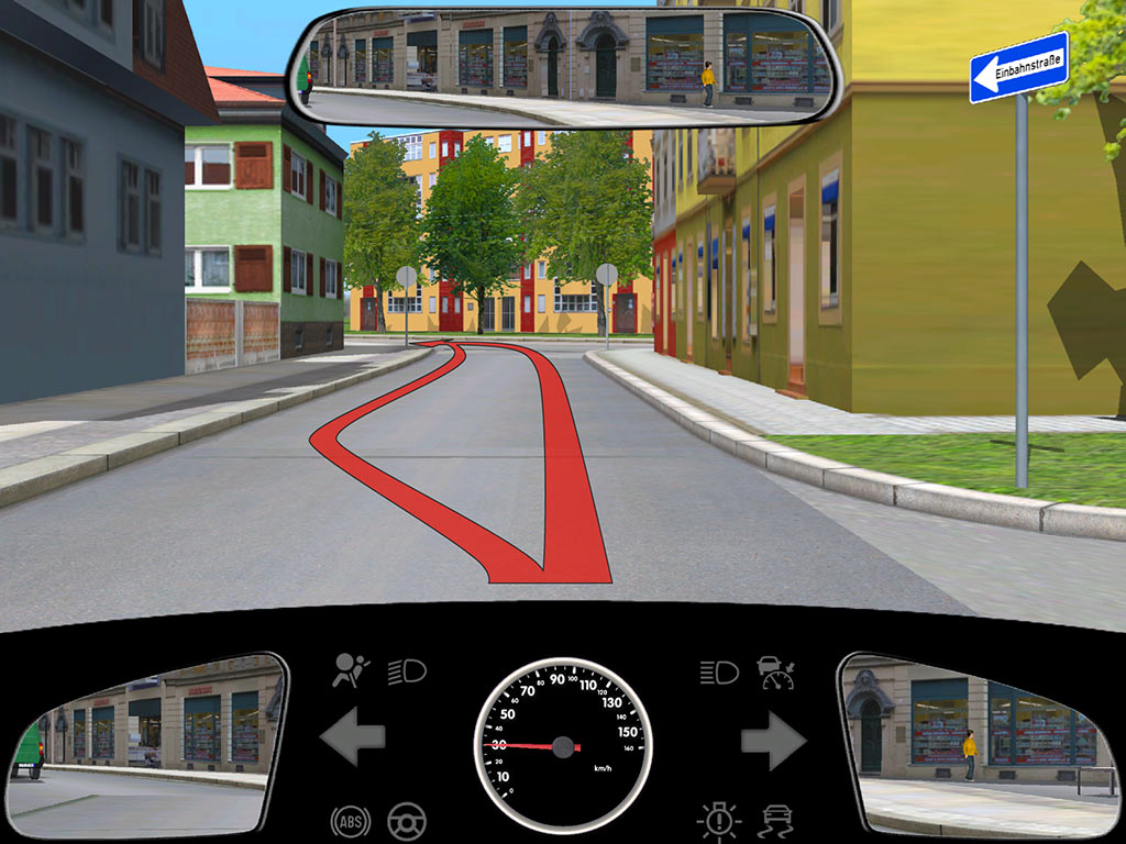 Welche Fahrlinie Müssen Sie Zum Linksabbiegen Einhalten Einbahnstraße ikiwiki - das online Lehrbuch von myFührerschein - Lehrbuch Erklärung